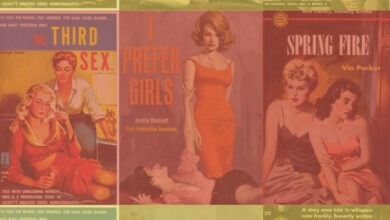 lesbian pulp publishing collage